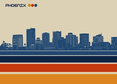 phoenix skyline retro 3