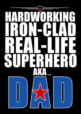 Superhero Dad Typography