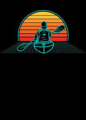 Vaporwave Kayak