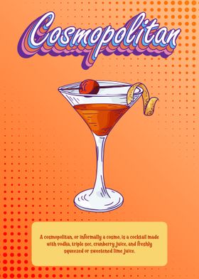 Cosmopolitan Cocktail 80s