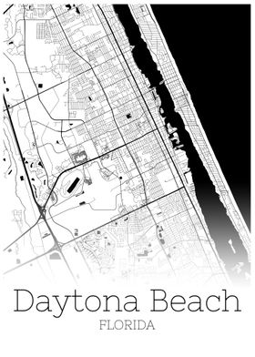 Daytona Beach Florida map