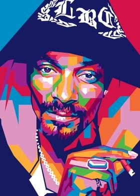 Snoop Dogg in WPAP Art