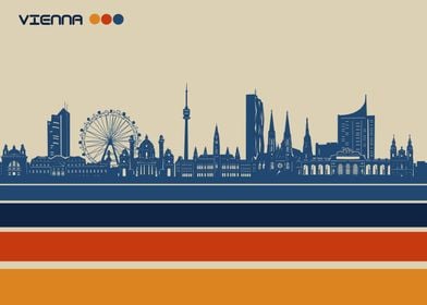 vienna skyline retro 3