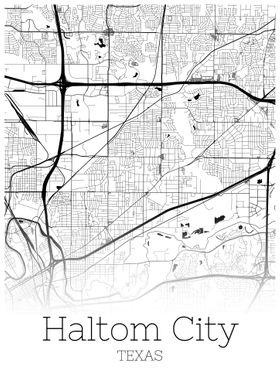 Haltom City Texas city map