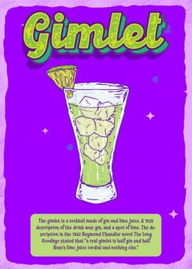 Gimlet Cocktail Drink 80s