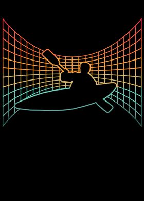 Vaporwave Kayak