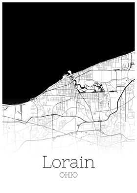 Lorain Ohio city map