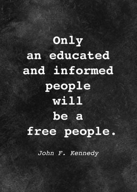 John F Kennedy Quote D025