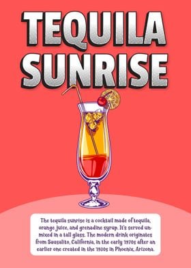 Tequila Sunrise Cocktail