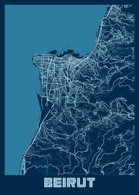 Beirut Peace City Map