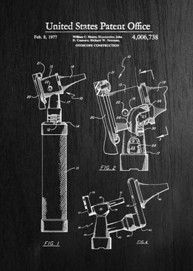 12 Otoscope Patent 1977