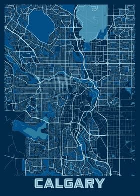 Calgary Peace City Map