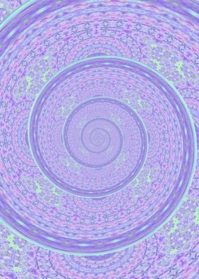 Pastel Spiral Mandala