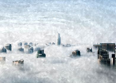 Foggy Cityscape