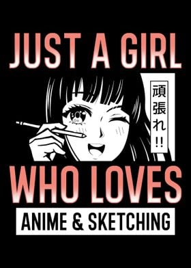 Just Girl Anime Sketching