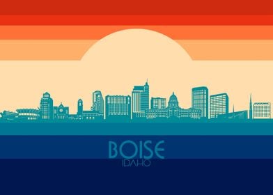 boise skyline retro 4