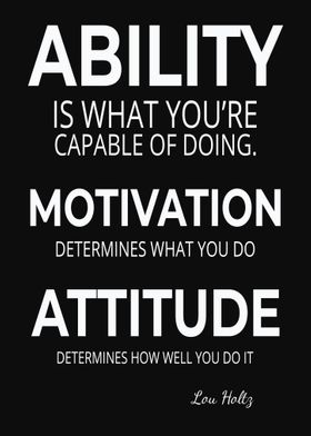 Lou Holtz Quote Attitude