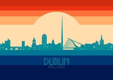 dublin skyline retro 4