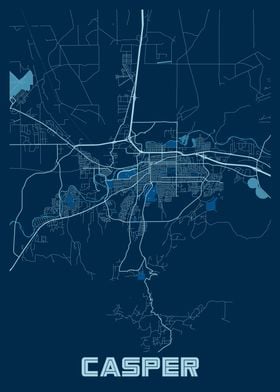 Casper Peace City Map