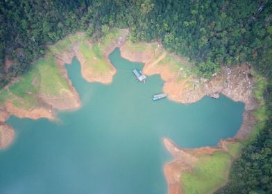 Aerial photo Na Hang Lake