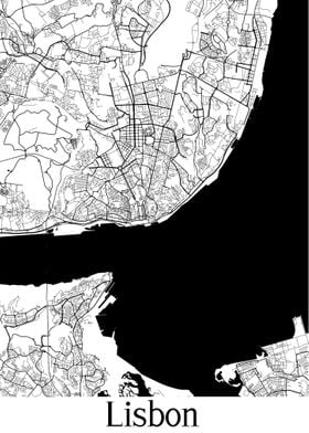 Lisbon Portugal City map