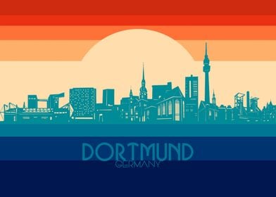 dortmund skyline retro 4