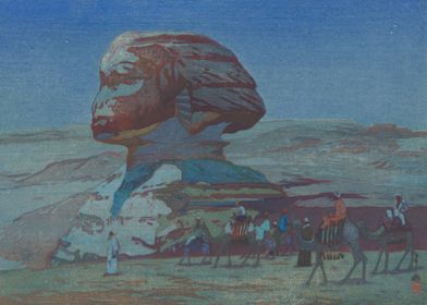 Caravan Near Sphinx 