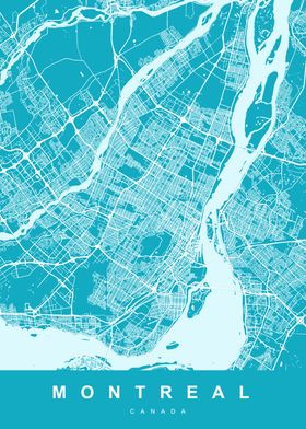 MONTREAL Art Map Canda