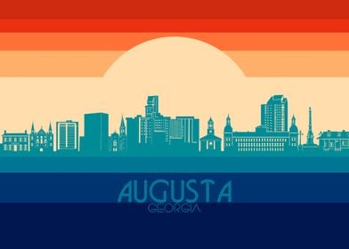 augusta skyline retro 4