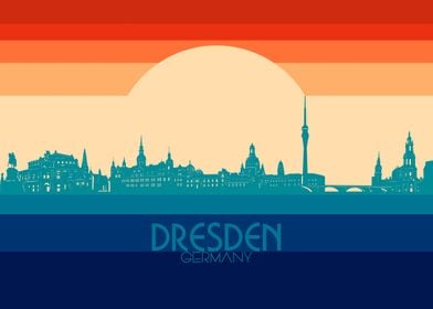 dresden skyline retro 4