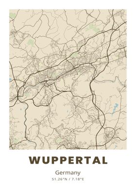 Wuppertal City Map