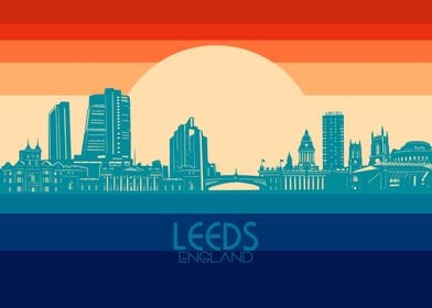 leeds skyline retro 4