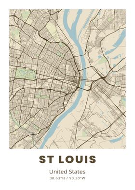 St Louis City Map