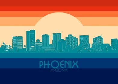 phoenix skyline retro 4