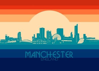 manchester skyline retro 4