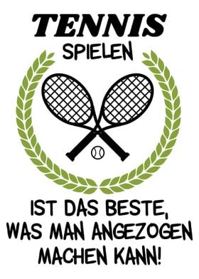 Toller Tennis Spruch Poster By Dvdesign Displate