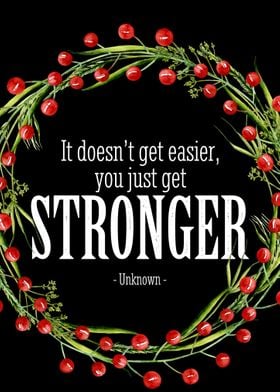 You just get stronger