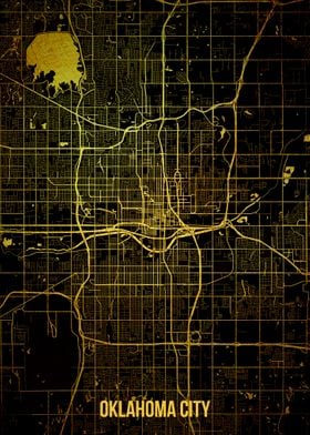 Oklahoma City gold map