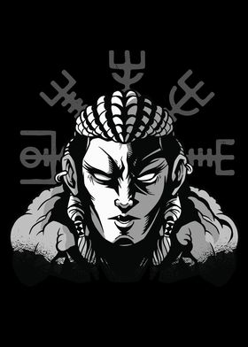 Runes And Viking Woman