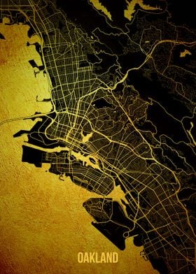 Oakland gold map