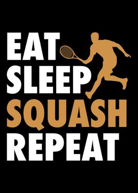 Eat Sleep Squash Repeat Sq