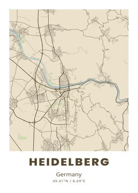 Heidelberg City Map