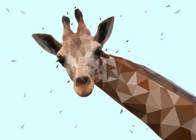 giraffe low poly