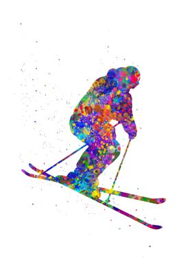 Ski player