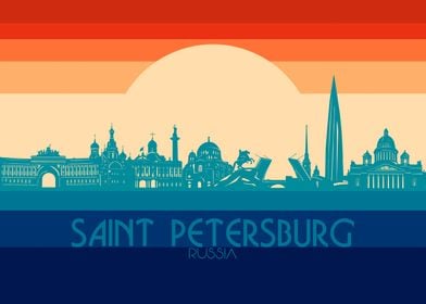 st petersburg skyline 