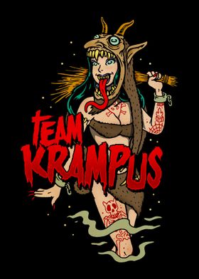 Team Krampus Voodoo Girl