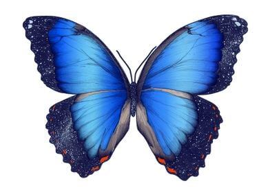 Cosmic Blue Butterfly