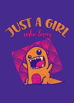 Dinosaur funny girl quote 