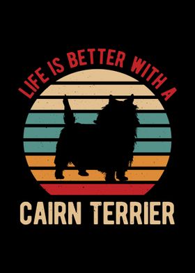 Cairn Terrier Affiche Étain Métal Mur Signe Vintage Plaque Rétro Attention Décorative Métallique Panneau pour Café Bar Chambre Hôtels Clubs Parc 