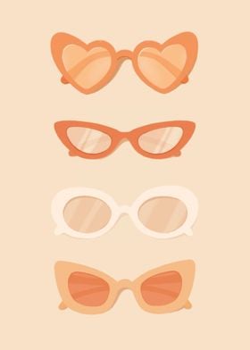  Sunglasses Art Peach